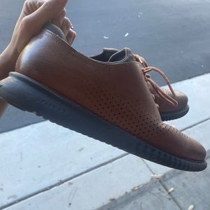 Cole Han Sz 11 Brown Dress Shoes